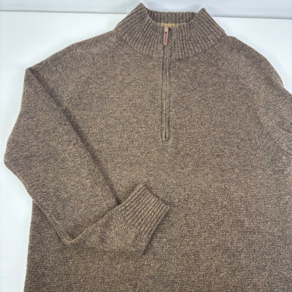 Smartwool Mens Ripple Ridge 1/2 Zip Merino Wool Blend Pullover Sweater Size L